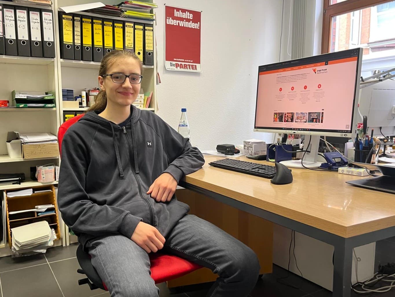 Neues Gesicht im Büro: Nicolas startet sein FSJ